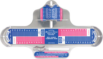 Brannock Device Co. Combination Shoe Sizing Device EA Retail Store Fixture and Accessory