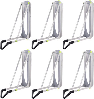Delta Pivot Bike Storage Rack - 6 Bike Display Program, Silver EA Racks, Display/Storage