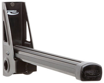 Feedback Sports Wall Post Display Stand - 1-Bike, Wall Mounted, Folding, Black EA Racks, Display/Storage