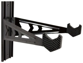 Feedback Sports Wall Rack Display Stand - 1-Bike, Wall Mounted, Black EA Racks, Display/Storage