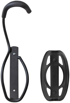 Delta Single Bike Wall Mount Rack with Tire Tray: Holds One Bike, Black EA Racks, Display/Storage