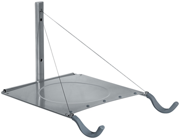 Delta Single Bike Wall Mount Rack with Shelf: Holds One Bike EA Racks, Display/Storage