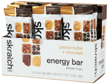 Skratch Labs Skratch Labs Energy Bar Sport Fuel - Peanut Butter and Chocolate, Box of 12 BOX Bars