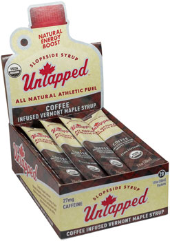 UnTapped Maple Syrup Energy Gel with Caffeine - Coffee, Box of 20 BOX Gels