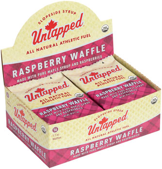UnTapped Organic Waffle - Raspberry, Box of 16 BOX Waffles