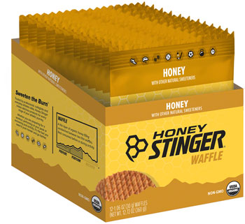 Honey Stinger Organic Waffle - Honey, Box of 12 BOX Waffles