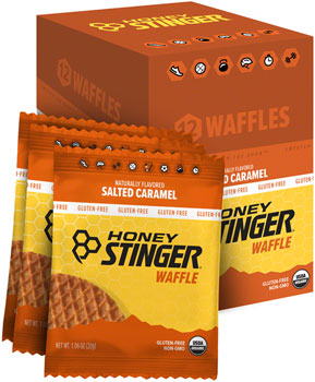 Honey Stinger Gluten Free Organic Waffle - Salted Caramel, Box of 12 BOX Waffles