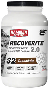 Hammer Nutrition Recoverite 2.0 Recovery Drink - Chocolate, 32 Serving Canister EA Drink Mixes