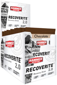 Hammer Nutrition Recoverite 2.0 Recovery Drink - Chocolate, 12 Single Serving Packets EA Drink Mixes