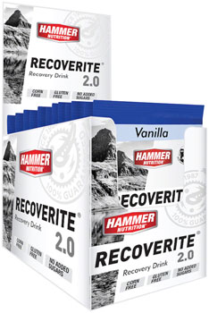 Hammer Nutrition Recoverite 2.0 Recovery Drink - Vanilla, 12 Single Serving Packets EA Drink Mixes