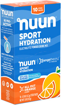 nuun Sport Powder - All Out Orange, Box of 10 BOX Drink Mixes