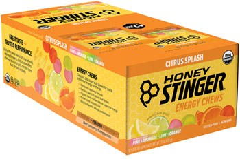 Honey Stinger Organic Energy Chews - Citrus Splash, Box of 12 BOX Chews