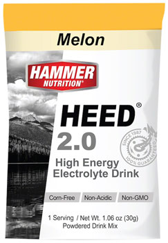 Hammer Nutrition Hammer HEED 2.0 High Energy Drink Mix - Melon, 12 Single Serving Packets EA Drink Mixes