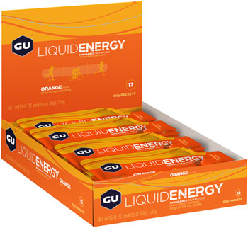 GU Liquid Energy Gel - Orange, Box of 12 BOX Gels