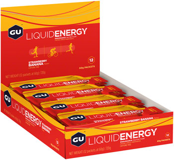 GU Liquid Energy Gel - Strawberry/Banana, Box of 12 BOX Gels