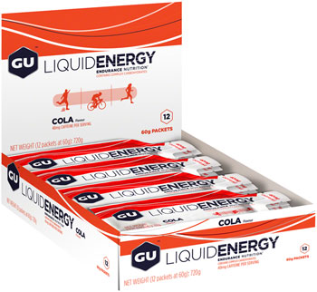 GU Liquid Energy Gel - Box Cola, Box of 12 BOX Gels