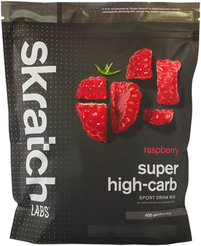 Skratch Labs Super High Carb Sport Mix - Raspberry, 16 Serving Pouch BAG Drink Mixes