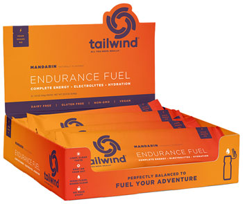 Tailwind Nutrition Endurance Fuel Mandarin - Box of 12 Single Servings BOX Drink Mixes