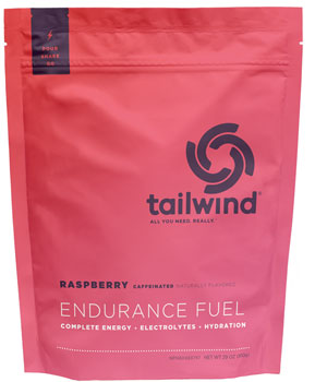Tailwind Nutrition Endurance Fuel Raspberry - Caffeinated - 30 Serving Bag Drink Mixes