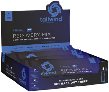 Tailwind Nutrition Recovery Mix Vanilla - Box of 12 Single Servings BOX Drink Mixes