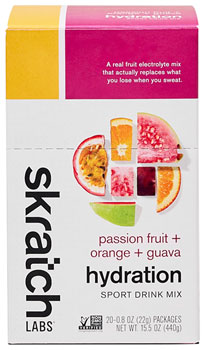 Skratch Labs Hydration Sport Drink - Passion Fruit/Orange/Guava, Single Serving 20-Pack BOX Drink Mixes