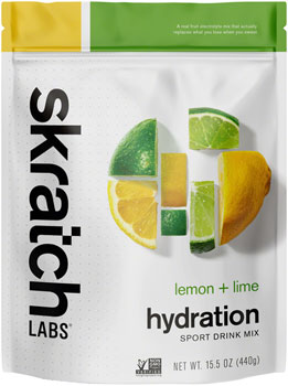 Skratch Labs Hydration Sport Drink Mix - Lemon + Lime, 20-Serving Resealable Pouch BAG Drink Mixes