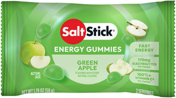SaltStick  Green Apple Energy Gummies - Pack of 10 BOX Chews