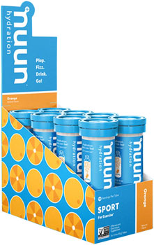 nuun Sport Hydration Tablets: Orange, Box of 8 Tubes BOX Drink Mixes