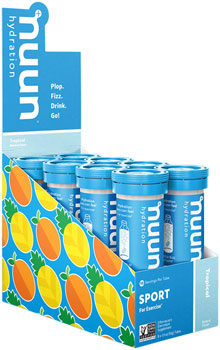 nuun Sport Hydration Tablets: Tropical Fruit, Box of 8 Tubes BOX Drink Mixes