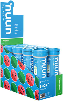 nuun Sport Hydration Tablets: Watermelon, Box of 8 Tubes BOX Drink Mixes