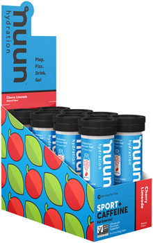 nuun Sport + Caffeine Hydration Tablets: Cherry Limeade, Box of 8 Tubes BOX Drink Mixes