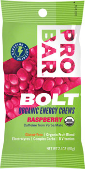 ProBar Bolt Chews: Raspberry, Box of 12 BOX Chews