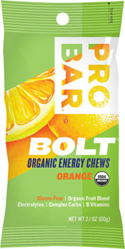 ProBar Bolt Chews: Orange, Box of 12 BOX Chews