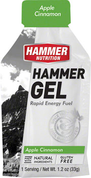 Hammer Nutrition Hammer Gel: Apple-Cinnamon, 24 Single Serving Packets BOX Gels