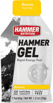 Hammer Nutrition Hammer Gel: Banana, 24 Single Serving Packets BOX Gels
