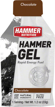 Hammer Nutrition Hammer Gel: Chocolate, 24 Single Serving Packets BOX Gels