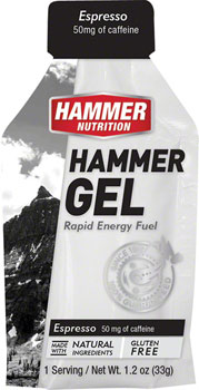 Hammer Nutrition Hammer Gel: Espresso, 24 Single Serving Packets BOX Gels