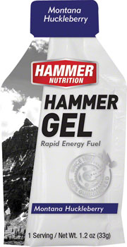Hammer Nutrition Hammer Gel: Montana Huckleberry, 24 Single Serving Packets BOX Gels
