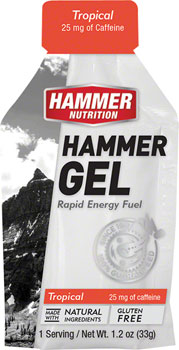 Hammer Nutrition Hammer Gel: Tropical, 24 Single Serving Packets BOX Gels