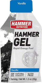 Hammer Nutrition Hammer Gel: Vanilla, 24 Single Serving Packets BOX Gels