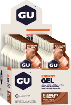 GU Energy Gel - Chocolate, Box of 24 BOX Gels