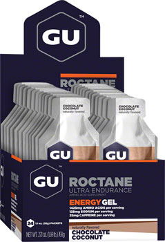 GU Roctane Energy Gel - Chocolate Coconut, Box of 24 BOX Gels
