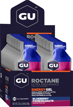GU Roctane Energy Gel - Blueberry-Pomegranate, Box of 24 BOX Gels