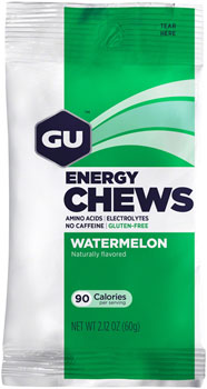 GU Energy Chews - Watermelon, Box of 12 Bags BOX Chews