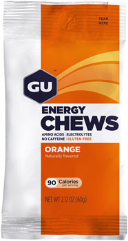 GU Energy Chews - Orange, Box of 12 Bags BOX Chews