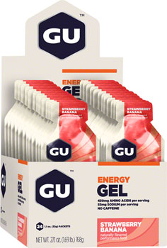 GU Energy Gel - Strawberry/Banana, Box of 24 BOX Gels
