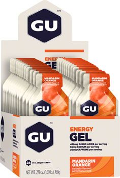 GU Energy Gel - Mandarin Orange, Box of 24 BOX Gels