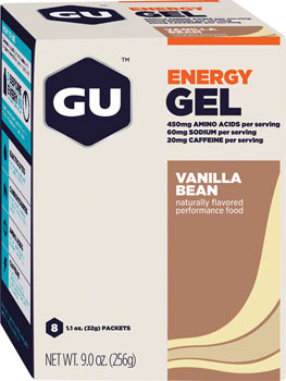 GU Energy Gel - Vanilla, Box of 8 BOX Gels