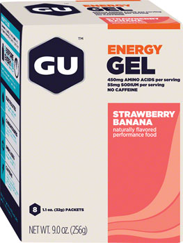 GU Energy Gel - Strawberry/Banana, Box of 8 BOX Gels