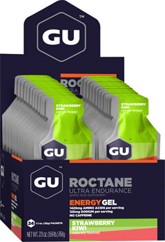 GU Roctane Energy Gel - Strawberry Kiwi, Box of 24 BOX Gels